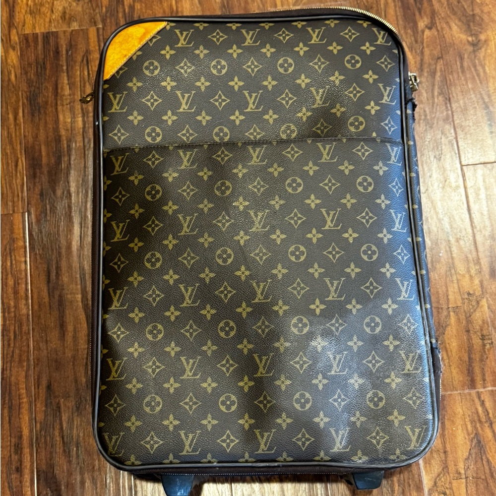 Louis Vuitton Monogram Brown Roller Suitcase 55
